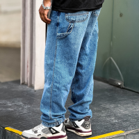 Stylish Deep Blue Baggy Cargo Pants for Men | Stunner Mart